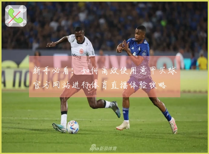 新手必看：如何高效使用意甲买球官方网站进行体育直播体验攻略